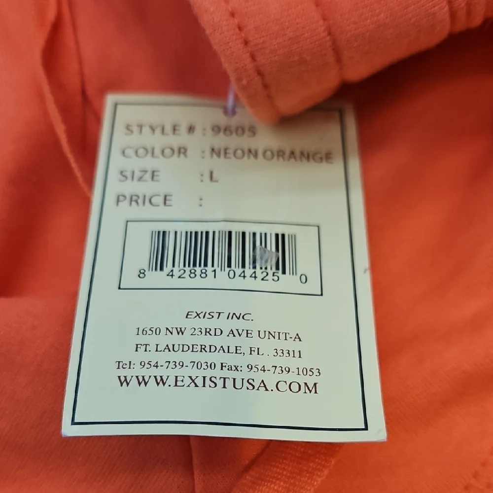 ​NWT U.S. Vintage Saint John Orange Athletic Drawstring Shorts - Large - Picture 7 of 7